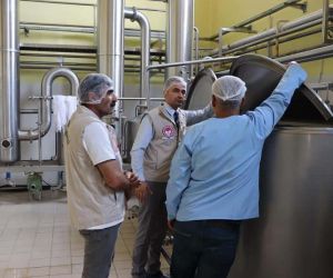 Tunceli’de süt ürünleri üretim tesisi incelendi