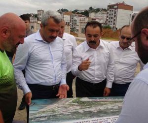 Rize’nin yeni valisi İhsan Selim Baydaş ayağının tozu ile yatırımları yerinde inceledi