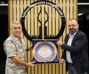Garnizon Komutanı Necati Gündüz’den Kütahya OSB yönetimine veda ziyareti