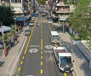 Aydın Büyükşehir Belediyesi İncirliova Türkan Saylan Caddesi’ni yeniledi