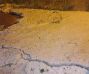 Uşak’ta dolu yağışı etkili oldu
