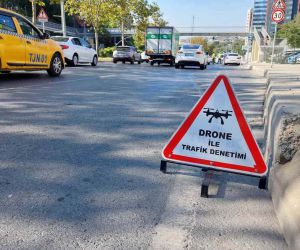 Şişli’de dron destekli trafik denetimi yapıldı, kurallara uymayan sürücülere ceza yağdı
