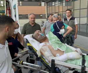 Kütahya’daki orman yangınında yaralanan işçiler Eskişehir Şehir Hastanesine sevk edildi