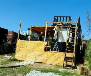 Mudanyada tarım arazilerindeki Tiny Houselar yıkılıyor