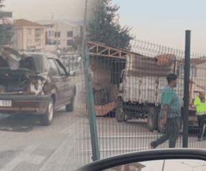 İnegöl’de faciaya ramak kaldı! Freni tutmayan kamyon dehşet saçtı