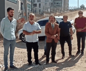 Seçim öncesi çalışan asfalt makineleri ortada yok