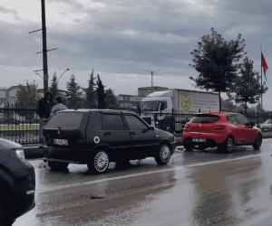 İnegöl'de zincirleme trafik kazası