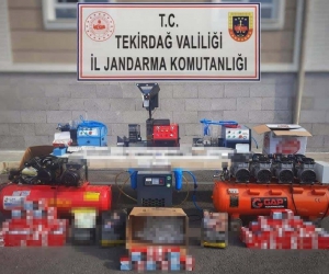 Tekirdağ’da 395 bin liralık kaçak sigara operasyonu