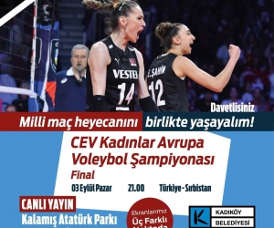 Final maçı için Kalamış’a üç dev ekran kurulacak