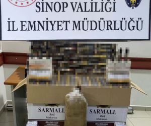 Sinop’ta sigara kaçakçılarına operasyon: 1 gözaltı