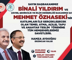 Bakan Özhasaki, Erzincan’a geliyor