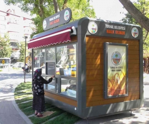 Turhal da Halk Ekmek büfeleri hizmet vermeye devam ediyor