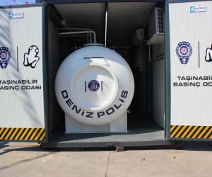 Deniz polisi için üretilen ilk taşınabilir basınç odası tamamlandı