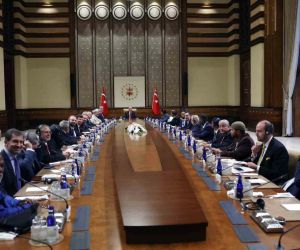 Cumhurbaşkanı Erdoğan, ABD Müslüman Organizasyonları Konseyi Genel Sekreteri Usame Cemal ve heyetini kabul etti