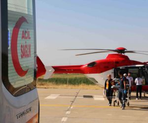 Ambulans helikopter 2,5 yaşındaki Eda için havalandı