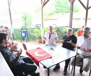 Şehitlere Kur’an-ı Kerim okuyup dua ettiler