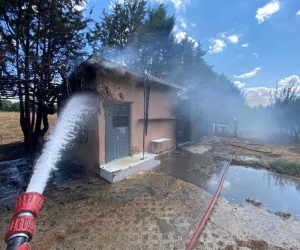 Kırklareli’nde depo yangını