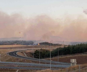 Gelibolu’daki yangın askeri bölgede devam ediyor