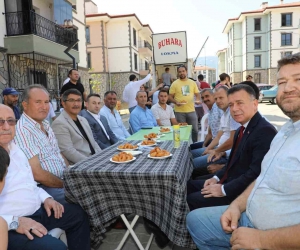 TOKİ evlerine yerleşen vatandaşlar lokma hayrı yaptı
