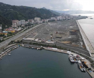 Rize Şehir Hastanesi’nin deniz dolgusunda sona geliniyor