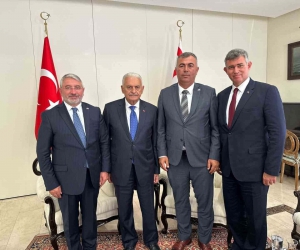 Başkan Aşgın, Binali Yıldırım ile KKTC’de buluştu