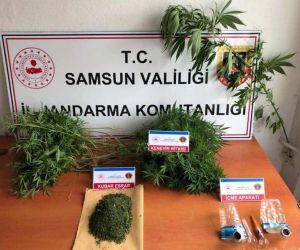 Samsun’da jandarmadan denetim: Çok sayıda suçlu yakalandı, uyuşturucu madde ele geçirildi