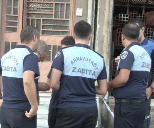 Arnavutköy’de hafriyat alımı esnasında bina kaydı