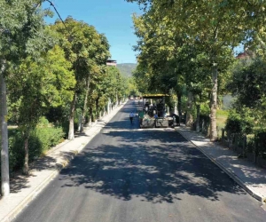 İbni Sina Caddesi’ne 500 ton asfalt