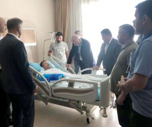 TÜRK-İŞ Genel Başkanı Atalay ve Yeşil’den yaralı madenciye ziyaret
