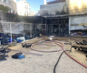 Market deposunda çıkan yangın korkuttu