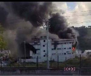 Samsun’da fabrika yangını