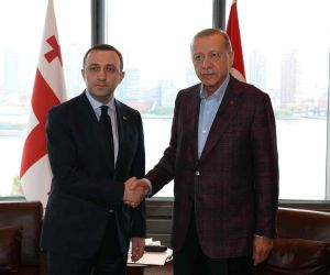 Cumhurbaşkanı Erdoğan, Gürcistan Başbakanı Garibashvili’yi kabul etti