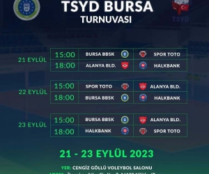 Ekipler, TSYD Bursa Voleybol Turnuvası’nda eksiklerini görecek