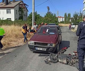 Konya’da otomobil ile elektrikli bisiklet çarpıştı: 2 yaralı