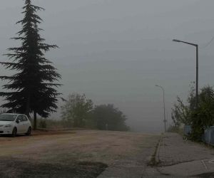 Eskişehir’in bazı bölgelerinde sabah saatlerinde sis hakim oldu