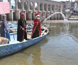 Beyşehir’de göl için kadınlar dayanışması
