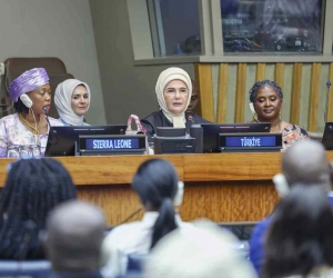 Emine Erdoğan New York’ta, çocuk şiddetinin engellenmesi için güç birliği çağrısı yaptı