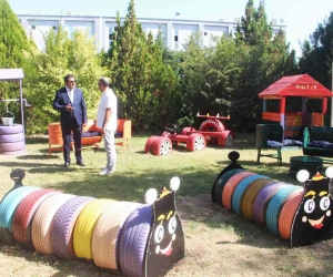 Hipodromda çocuklar için ’Geri Dönüşüm Parkı’ kuruldu