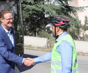 AB Büyükelçisi Landrut pedal çevirerek Avrupa Hareketlilik Haftası’na dikkat çekti