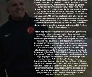 Teknik Direktör Stefan Kuntz’un, A Milli Futbol Takımı’nda yardımcılığını yapan Kenan Koçak da görevinden ayrıldığını duyurdu.
