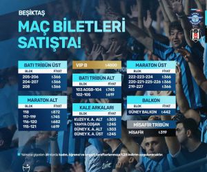 Y. Adana Demirspor - Beşiktaş maçının biletleri satışta