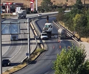 Kastamonu’da iki tır çarpıştı: 1 yaralı