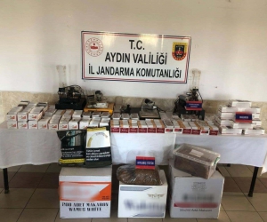 Aydın’da 45 bin 840 makaron ele geçirildi