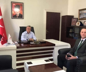 İkinci kez Bozüyük İlçe Milli Eğitim Müdürü olan Çetinkaya, Kaymakam Öztürk’ü ziyaret etti