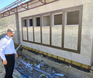 Gediz Ilıca Termal Tatil Köyünde banyolar inşaatında sona yaklaşıldı