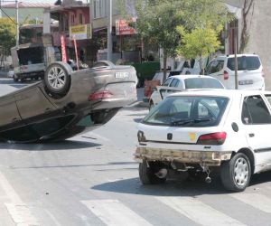 Kahramanmaraş’ta trafik kazası güvenlik kamerasında