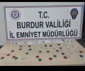 Burdur’da kumar oynayan 4 kişiye 16 bin 220 TL para cezası