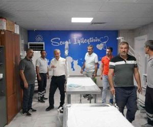 Kılınç, veteriner müdürlüğündeki çalışmaları inceledi