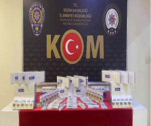 Erzincan’da 45 adet kaçak büyüme hormonu ile botoks iğnesi ele geçildi