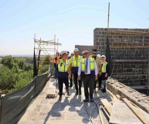 Genel Sekreter Çiftçi, Urfa Kapı’daki restorasyon çalışmalarını inceledi